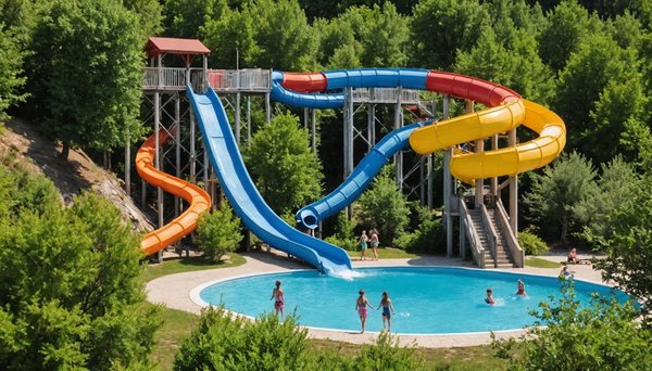 Les meilleurs toboggans aquatiques des campings 5 étoiles en ardèche
